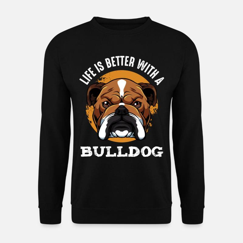 Bulldogge - Unisex Pullover - Schwarz