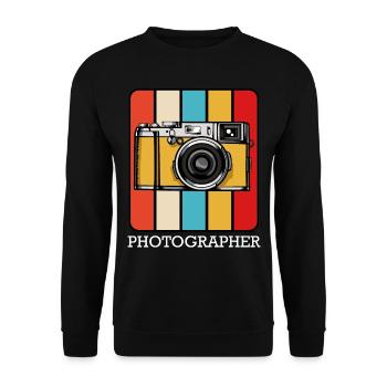 photographer - Unisex Sweatshirt - black - Front - Alina (178cm) & Michal (187cm)