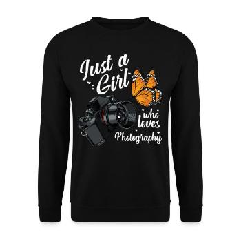 photographer - Unisex Sweatshirt - black - Front - Alina (178cm) & Michal (187cm)