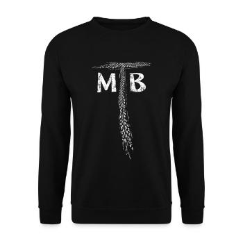 VTT Dirtbike Pneu Piste Mountainbiker VTT - Sweat-shirt Unisexe - noir - Devant - Alina (178cm) & Michal (187cm)