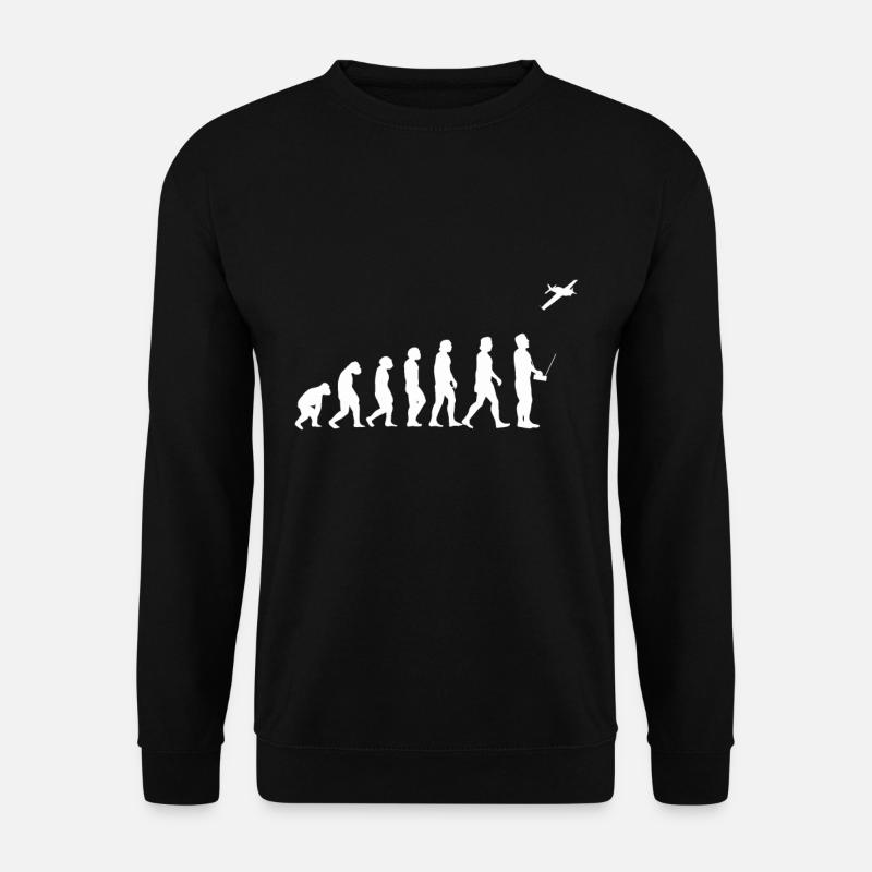 Avion modèle Modellflieger Evolution - Sweat-shirt Unisexe - noir