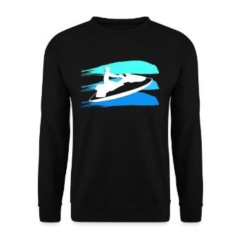 Jetski - Unisex Pullover - Schwarz - Vorne - Alina (178cm) & Michal (187cm)