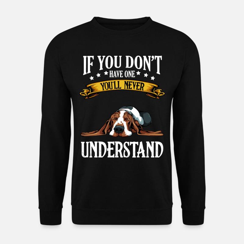Basset Hound - Unisex Pullover - Schwarz
