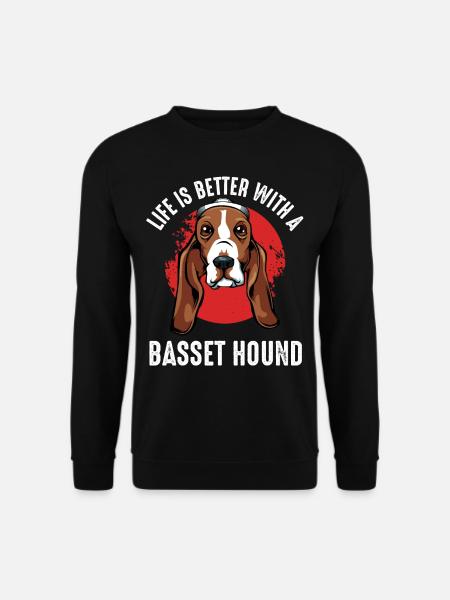 Basset Hound - Unisex Sweatshirt - black