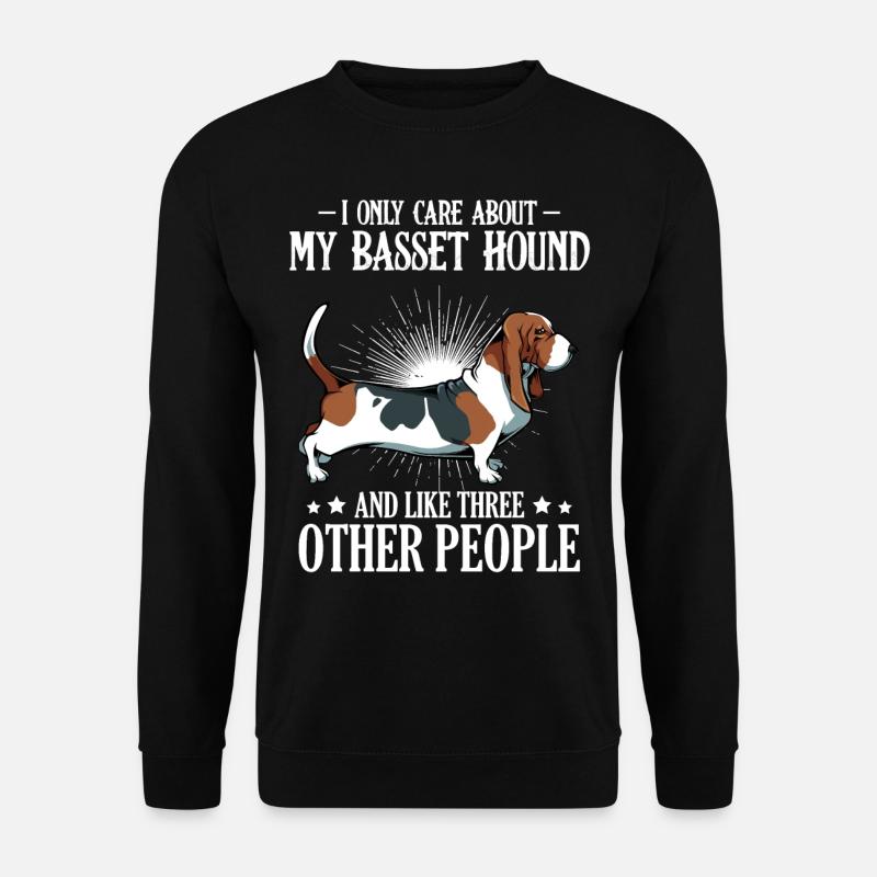 Basset Hound - Unisex Pullover - Schwarz