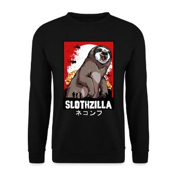 indolence - Sweat-shirt Unisexe - noir - Devant - Alina (178cm) & Michal (187cm)