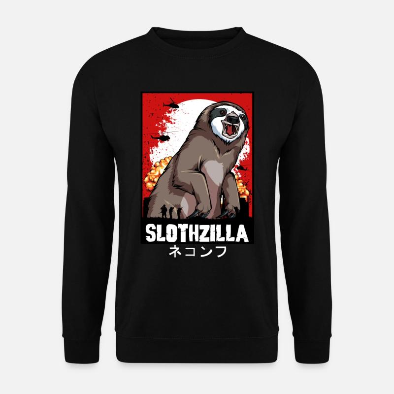 sloth - Unisex Sweatshirt - black
