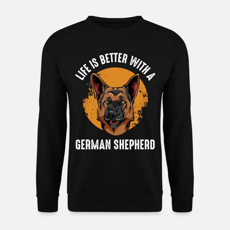 German shepherd - Unisex Sweatshirt - black