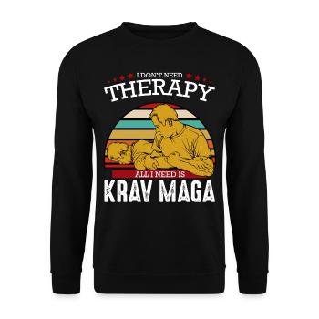 Krav Maga - Sweat-shirt Unisexe - noir - Devant - Alina (178cm) & Michal (187cm)