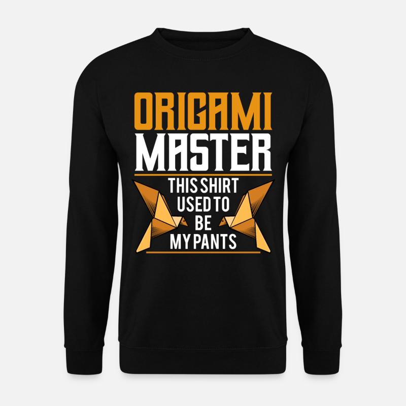 Origami - Unisex Pullover - Schwarz