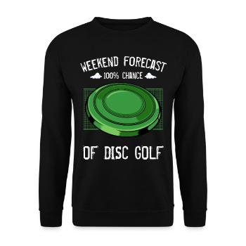 Frisbee - Unisex Sweatshirt - black - Front - Alina (178cm) & Michal (187cm)