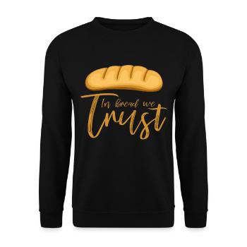baker - Unisex Sweatshirt - black - Front - Alina (178cm) & Michal (187cm)