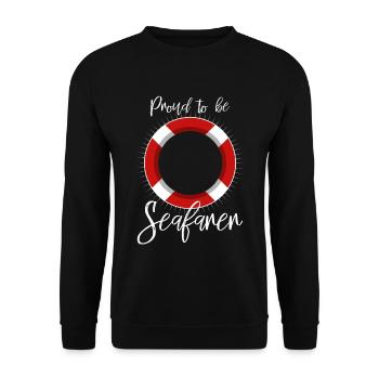 navigation à voile - Sweat-shirt Unisexe - noir - Devant - Alina (178cm) & Michal (187cm)