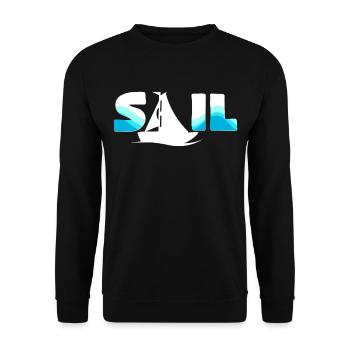navigation à voile - Sweat-shirt Unisexe - noir - Devant - Alina (178cm) & Michal (187cm)