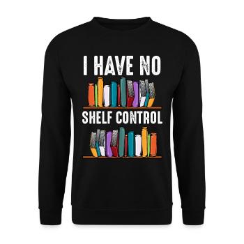 Read books - Unisex Sweatshirt - black - Front - Alina (178cm) & Michal (187cm)