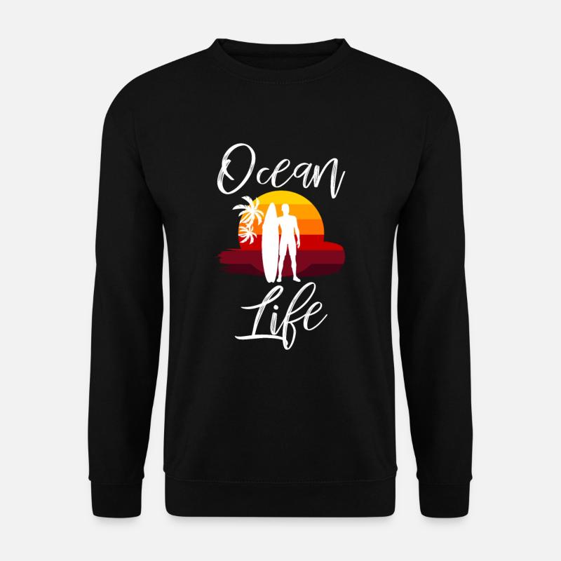 Surfer - Unisex Pullover - Schwarz