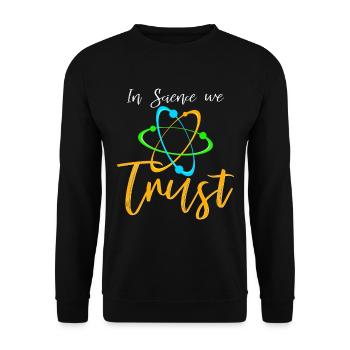Wissenschaft - Unisex Pullover - Schwarz - Vorne - Alina (178cm) & Michal (187cm)