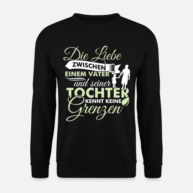 Liebe Vater und Tochter, Vatertag, Geschenkidee - Unisex Pullover - Schwarz