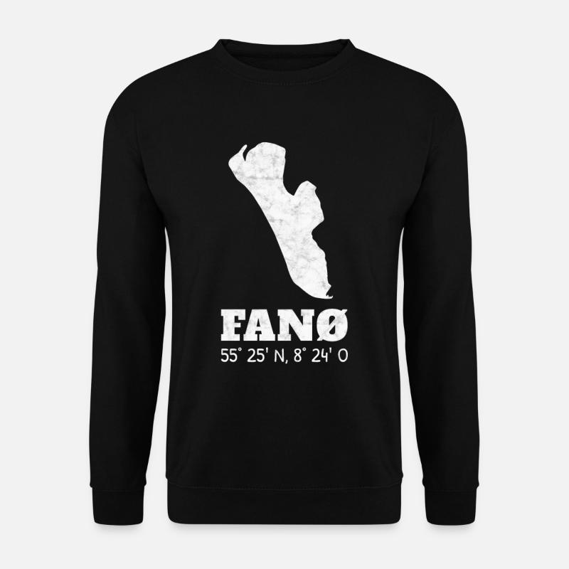 Fanö Dänemark Koordinaten Urlaub - Unisex Pullover - Schwarz