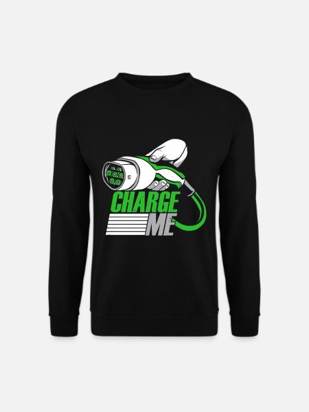 Charge Me Elektroauto E-Auto - Unisex Pullover - Schwarz