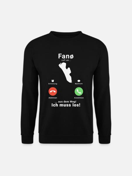 Fanö Anruf Call Urlaub Reise - Unisex Pullover - Schwarz