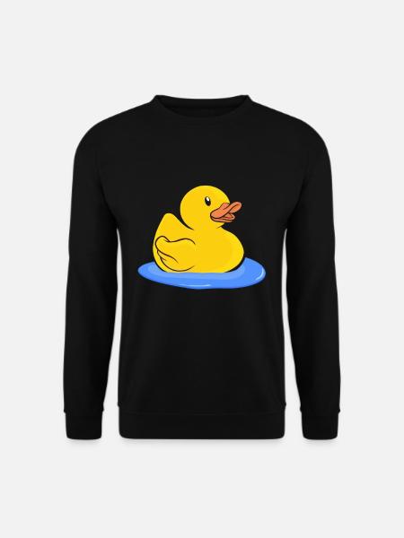 Badeente Gummiente - Unisex Pullover - Schwarz