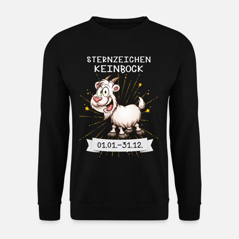 Sternzeichen Keinbock - Unisex Pullover - Schwarz