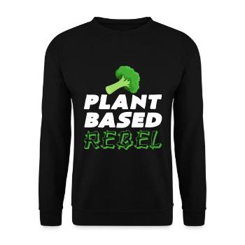 Vegan - Unisex Pullover - Schwarz - Vorne - Alina (178cm) & Michal (187cm)
