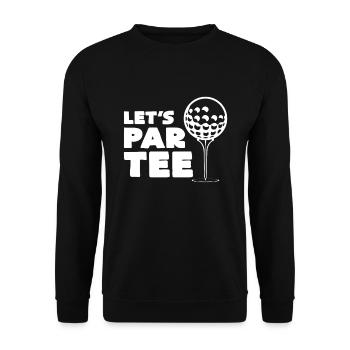 Golf - Unisex Pullover - Schwarz - Vorne - Alina (178cm) & Michal (187cm)