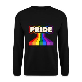 Gay Pride - Unisex Pullover - Schwarz - Vorne - Alina (178cm) & Michal (187cm)