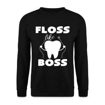 dentist - Unisex Sweatshirt - black - Front - Alina (178cm) & Michal (187cm)