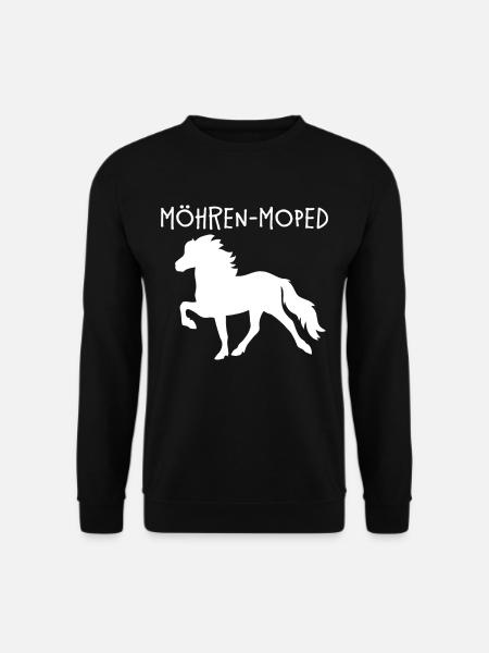 Moehren Moped Islandpferd - Unisex Pullover - Schwarz