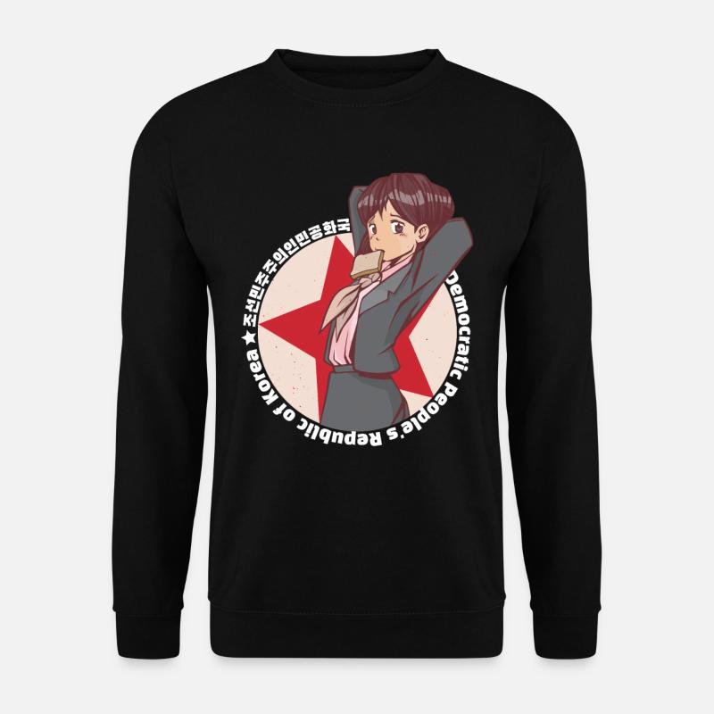 Nordkorea Kim Yo Jong Anime Waifu - Unisex Pullover - Schwarz