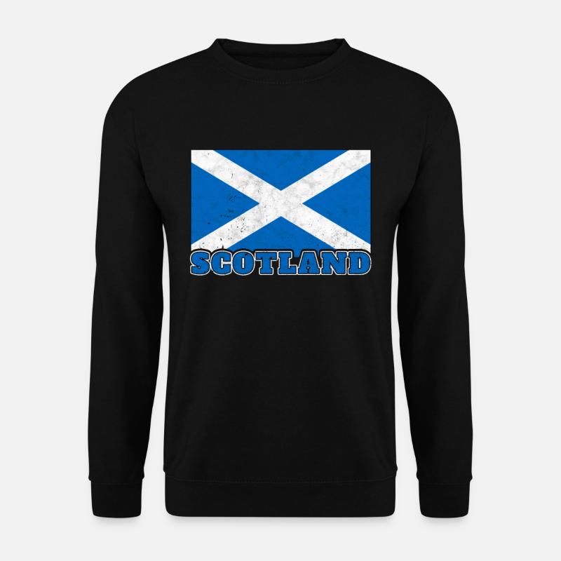 Schottland Schottische Flagge Scotland Schotten - Unisex Pullover - Schwarz