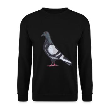 Pigeon pigeon carrier pigeon gift - Unisex Sweatshirt - black - Front - Alina (178cm) & Michal (187cm)