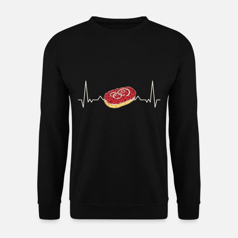 Mett Mettbrötchen Hackfleisch Hackepeter Brötchen - Unisex Pullover - Schwarz
