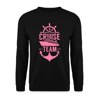 Team Kreuzfahrtreise Reisender Kreuzfahrt Kapitän - Unisex Pullover - Schwarz - Vorne - Alina (178cm) & Michal (187cm)