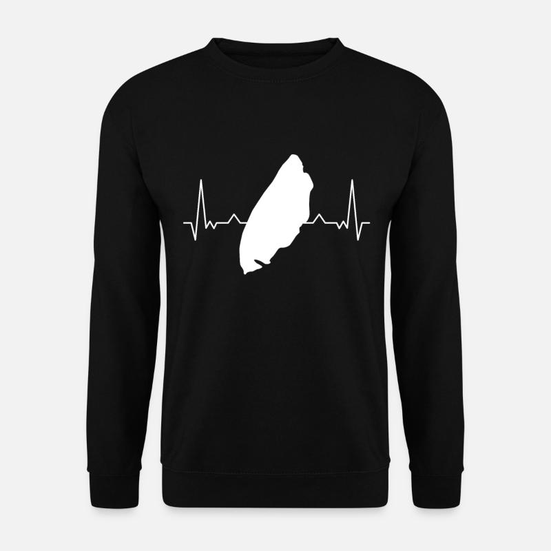 Texel Herzschlag Niederlande Holland Insel Geschen - Unisex Pullover - Schwarz