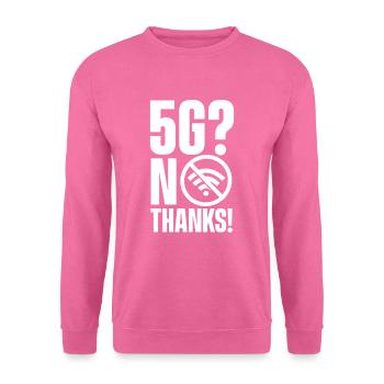 5G? No thanks! - Unisex Sweatshirt - pink - Front