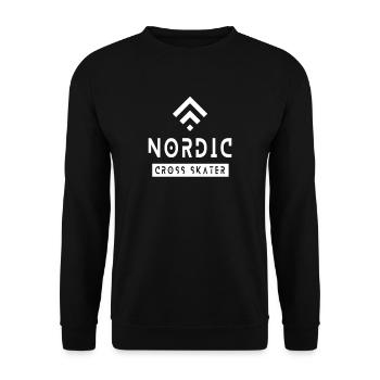 Nordic Cross Skater Nordic Cross Skating Inline - Sweat-shirt Unisexe - noir - Devant - Alina (178cm) & Michal (187cm)