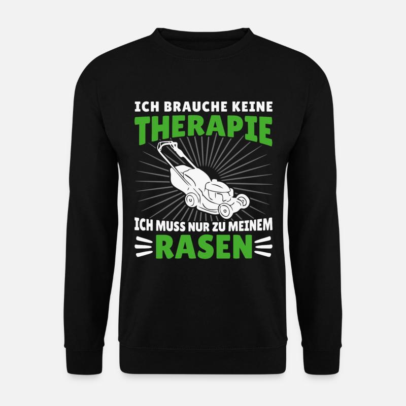 Rasenmäher Gärtner Gärtnerei Gartenarbeit - Unisex Pullover - Schwarz
