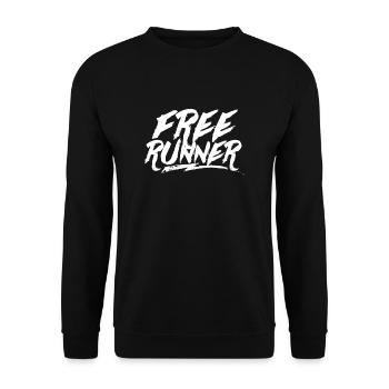 Free Runner Parkour Team Freerunning Parkour Runners - Sweat-shirt Unisexe - noir - Devant - Alina (178cm) & Michal (187cm)