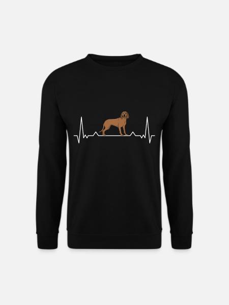 Bayerischer Gebirgsschweisshund Herzschlag BGS - Unisex Pullover - Schwarz