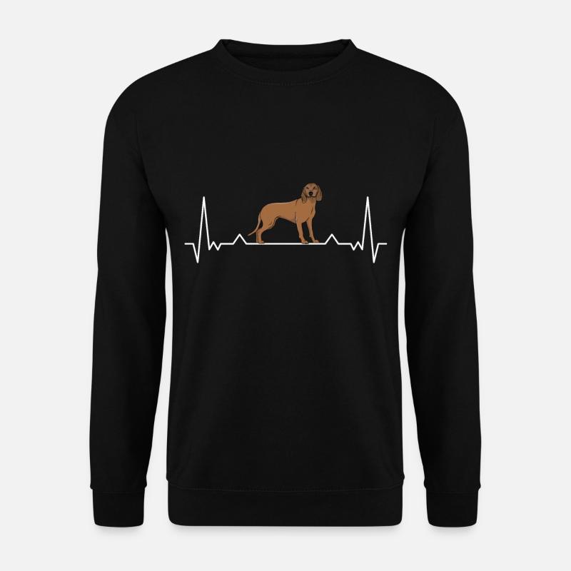 Bayerischer Gebirgsschweisshund Herzschlag BGS - Unisex Pullover - Schwarz
