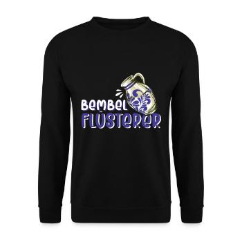 Bembel Flüsterer Apfelwein Äppelwoi - Unisex Pullover - Schwarz - Vorne - Alina (178cm) & Michal (187cm)