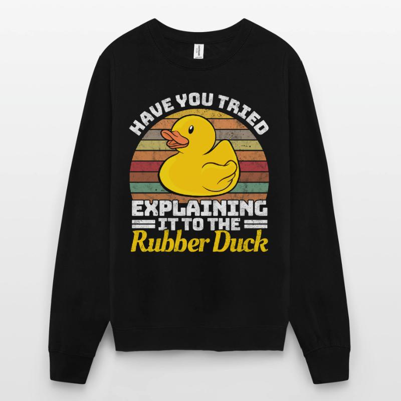 Programmeur Programmation Canard Caoutchouc Canard Sweat-shirt Unisexe