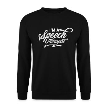 Je suis orthophoniste orthophoniste orthophoniste - Sweat-shirt Unisexe - noir - Devant - Alina (178cm) & Michal (187cm)