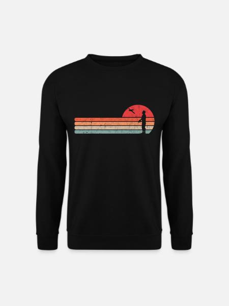Model airplane vintage model airplane retro - Unisex Sweatshirt - black