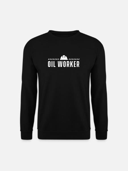Ölarbeiter Ölbohrinsel Job Bohrinsel Ölplattform - Unisex Pullover - Schwarz
