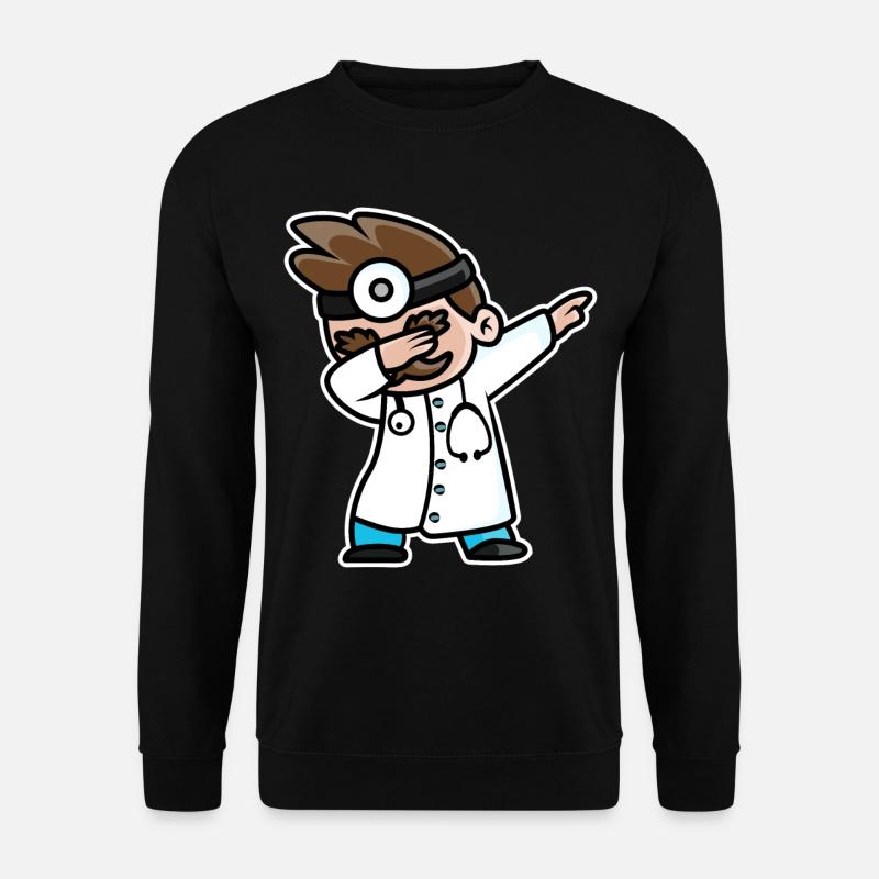 Lustiger Arzt Doktor dab Trend dabbing Tanz - Unisex Pullover - Schwarz